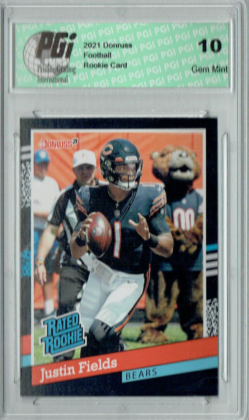 Justin Fields 2021 Panini Instant #BW8 1/2231 Rated Rookie Card PGI 10