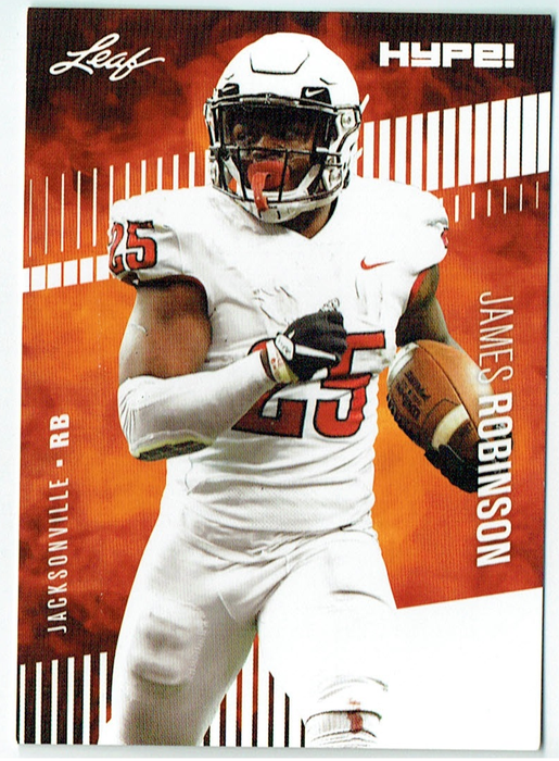 James Robinson 2020 Leaf HYPE! #39 Only 5000 Made 25-Card Rookie Lot