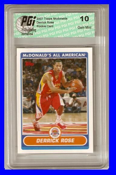 Derrick Rose 2007 Topps McDonalds Rookie Card PGI 10