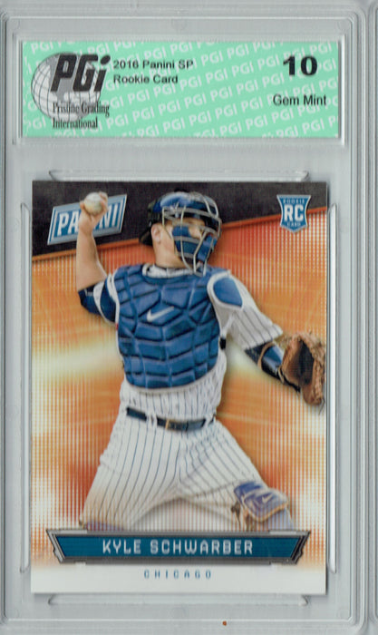 Kyle Schwarber 2016 Panini National #67 Only 499 Made Rookie Card PGI 10