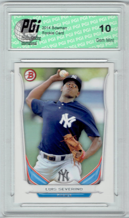 Luis Severino 2014 Bowman Baseball Rookie Card #TP-38 Yankees PGI 10