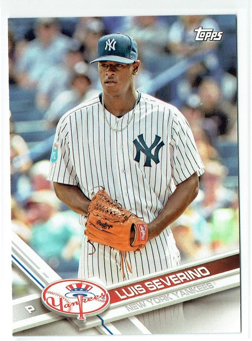 Luis Severino 2017 Topps Baseball 25 Card Lot New York Yankees #NYY-4