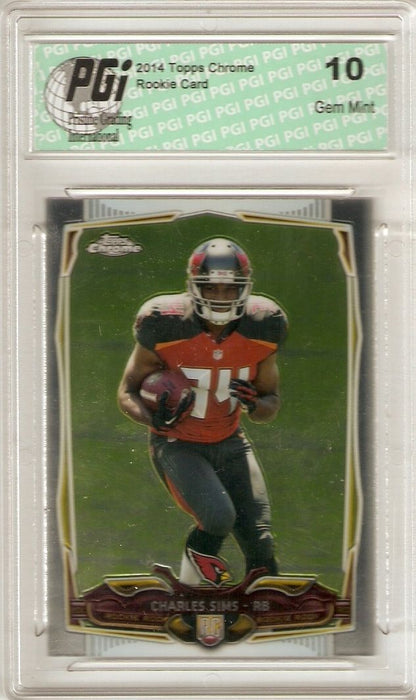 Charles Sims 2014 Topps Chrome #191 Buccaneers Rookie Card PGI 10