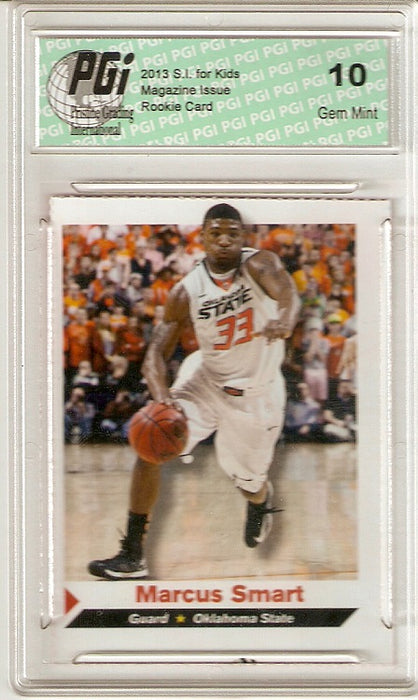 Marcus Smart 2013 SI for Kids First Rookie Card Ever Oklahoma State PGI 10 s.i.