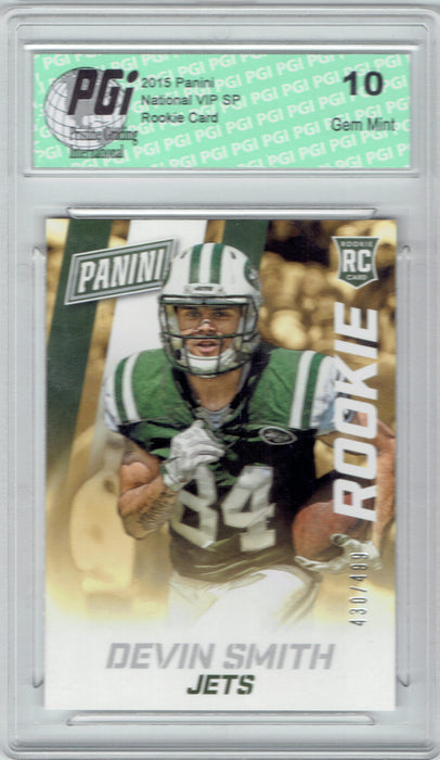 Devin Smith 2015 National Panini National Rookie Card Only 499 Made PGI 10