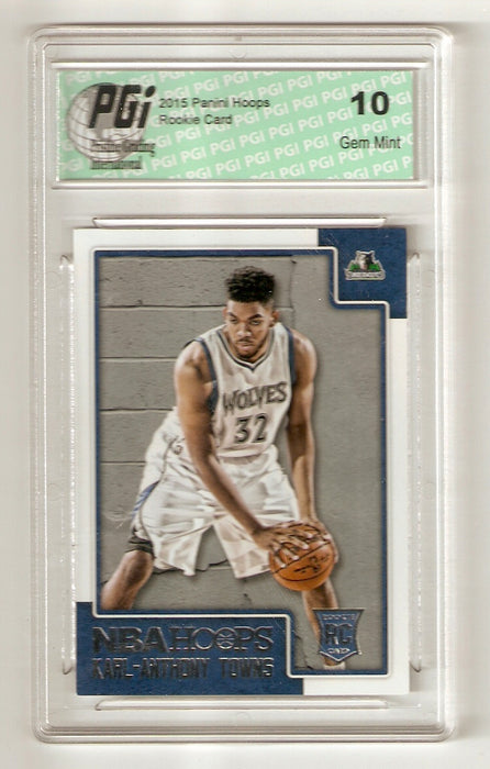 Karl-Anthony Towns 2015 Panini Hoops #289 Rookie Card PGI 10 Wolves