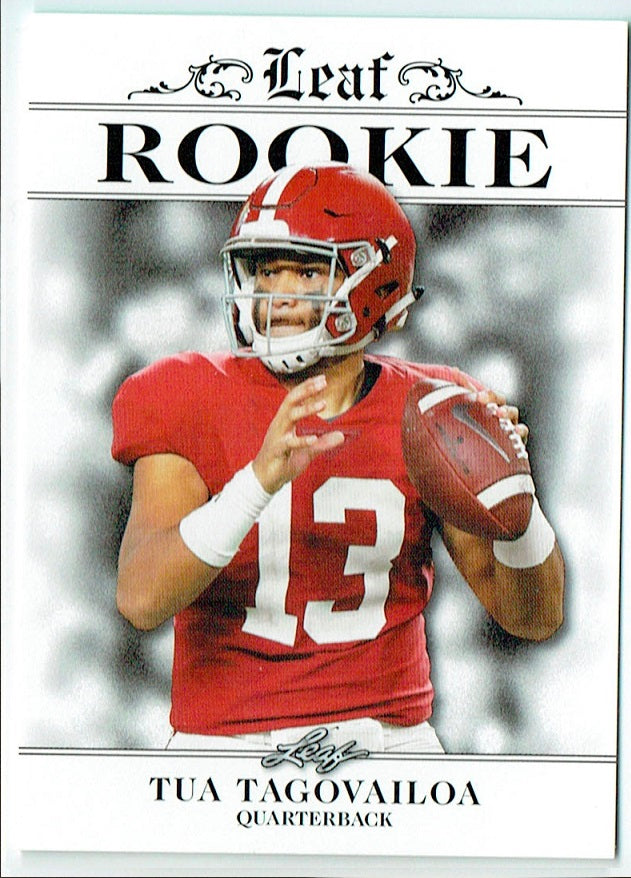 Tua Tagovailoa 2020 Leaf Exclusive #5 Only 5000 Made 25-Card Rookie Lot