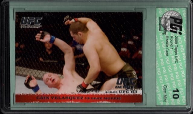 CAIN VELASQUEZ 2009 Topps UFC Rare Rookie Card PGI 10