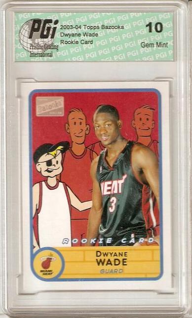 2003-04 Topps Bazooka Joe #280 Dwyane Wade Rookie Card PGI 10