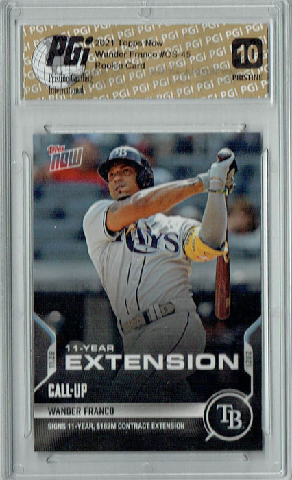 Wander Franco 2021 Topps Now #OS-45 PRISTINE Rookie Card PGI 10