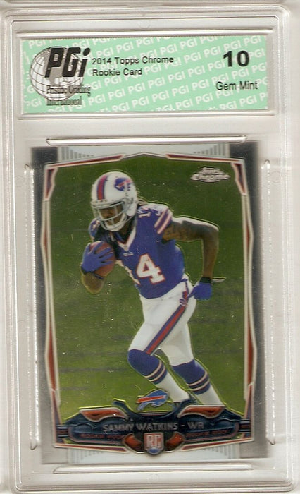 Sammy Watkins 2014 Topps Chrome #138 Buffalo Bills True Rookie Card PGI 10