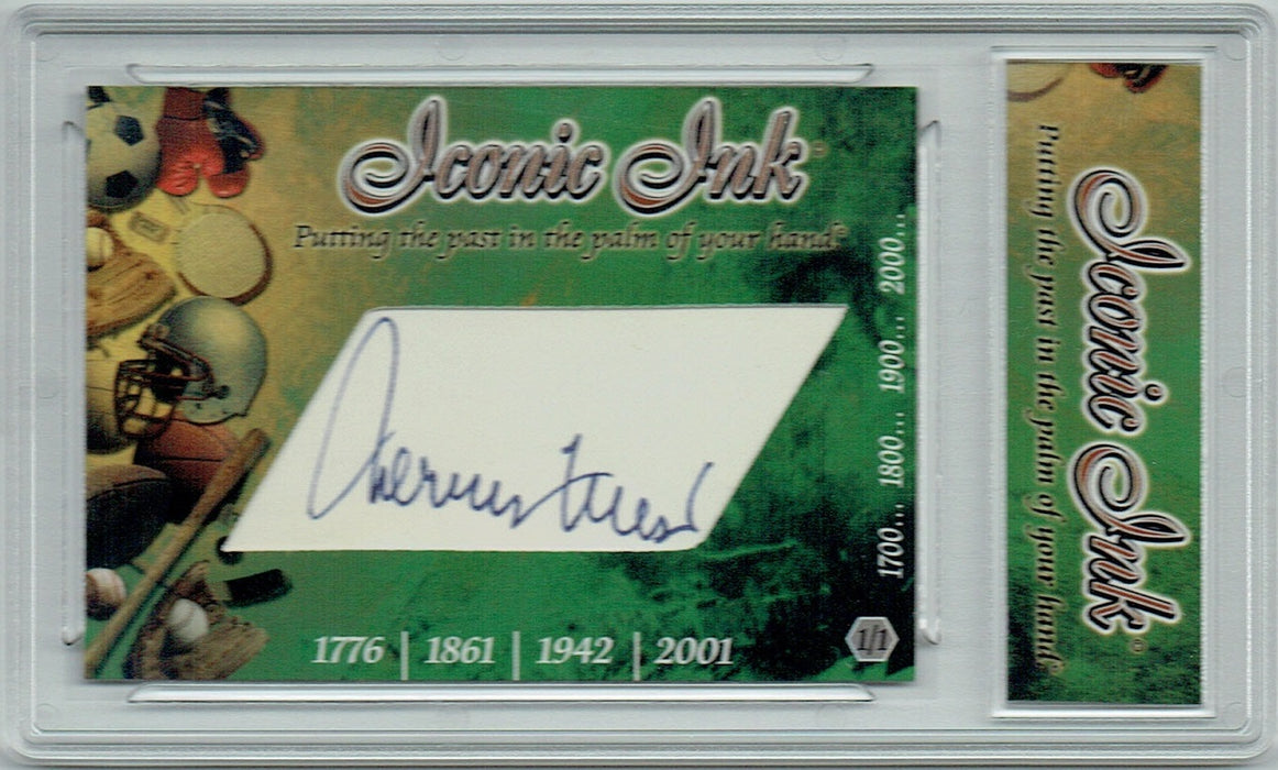 Jerry West 2018 Sports Heroes Iconic Ink Signed Cut Auto 1/1 Card JSA