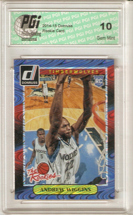 2014 Donruss Rated Rookies Rookie Card Swirlorama SP #1 Andrew Wiggins