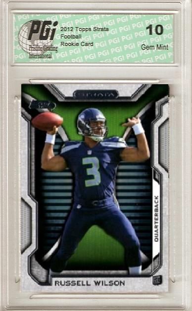 Russell Wilson 2012 Topps Strata RC Hobby Rookie Card PGI 10