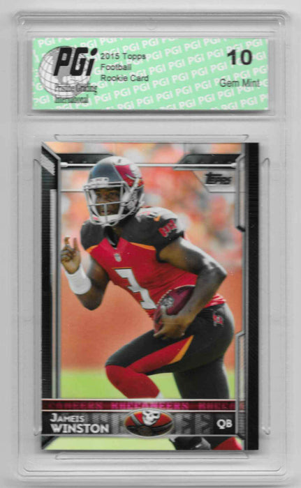 2015 Jameis Winston Topps Variation SP Rookie Card #500 PGI 10 Buccaneers