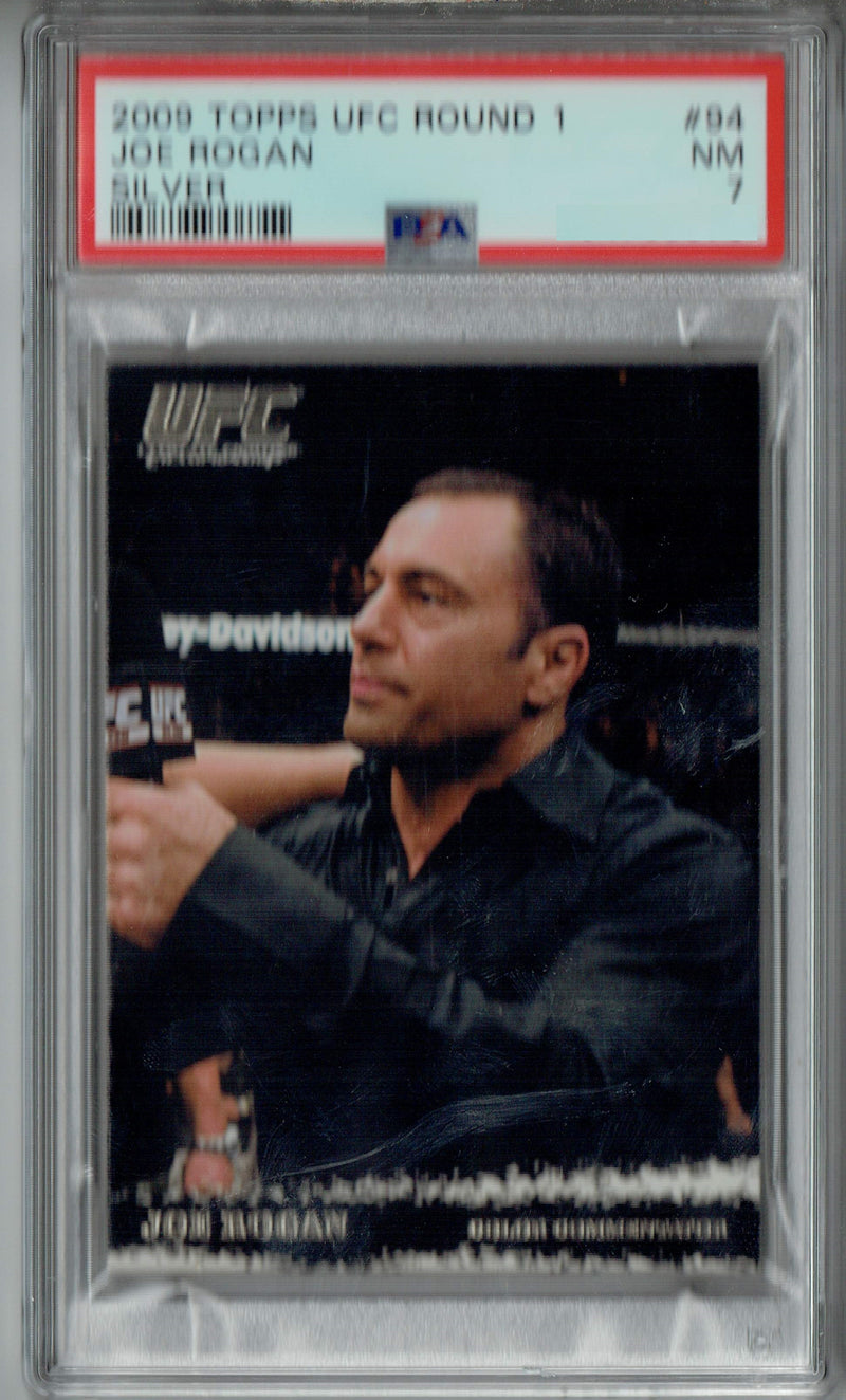 Joe Rogan PSA 7 2009 Topps UFC Round 1 #94 Rookie Card Silver SP 288 Made