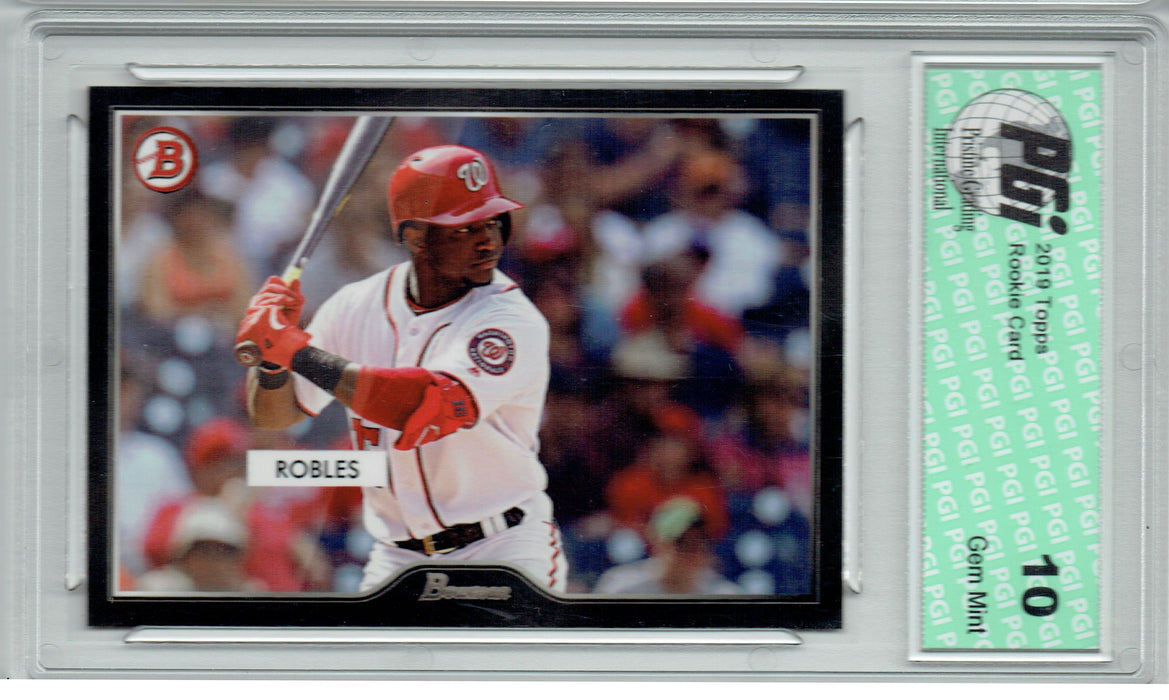 Victor Robles 2019 Topps #6 55 Bowman SP 2500 Made Rookie Card PGI 10
