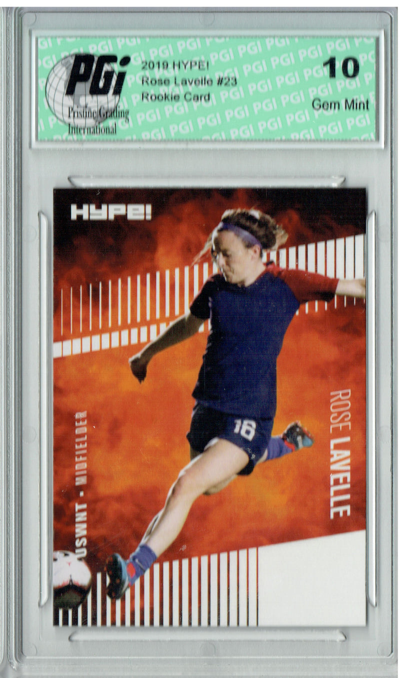 Rose Lavelle 2019 HYPE #23 1st Rookie Card Ever USWNT USA  PGI 10