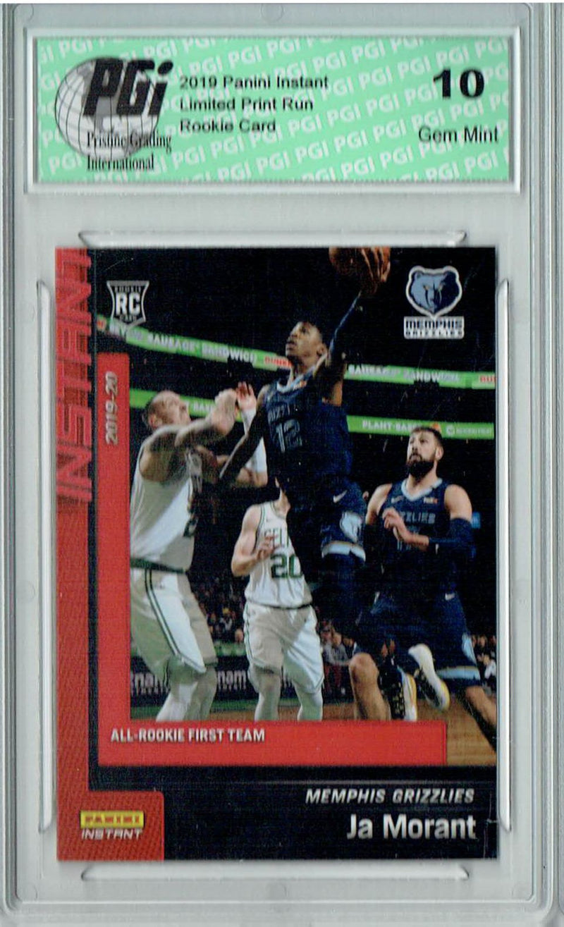 Ja Morant 2019 Panini Instant #198 All-Rookie Team 1/1348 Rookie Card PGI 10