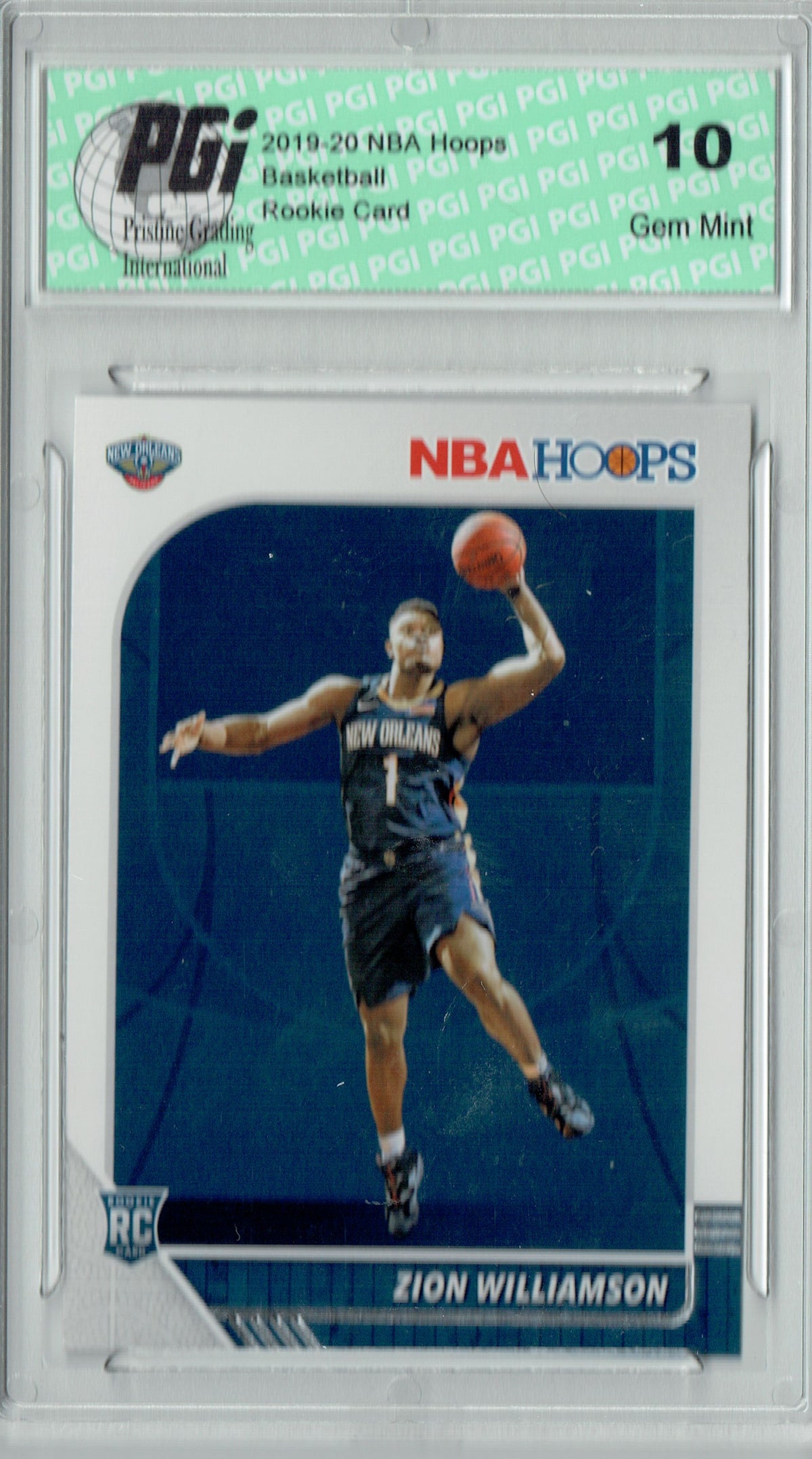 Zion Williamson 2019 NBA Hoops #258 Gem Mint Rookie Card PGI 10 — Rookie  Cards