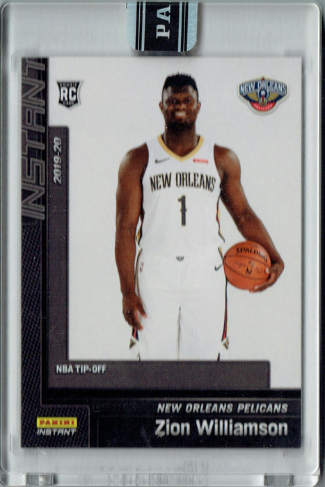 Zion Williamson 2019 Panini Instant #13 NBA Tip Off 1/1 Rookie Card One of One