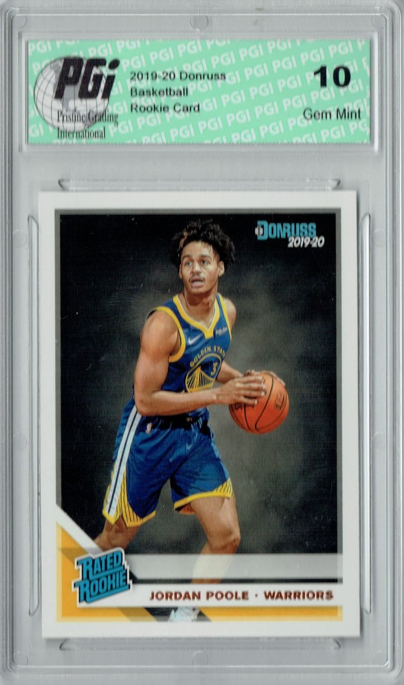 Jordan Poole 2019 Donruss Basketball #226 Gem Mint Rookie Card PGI 10